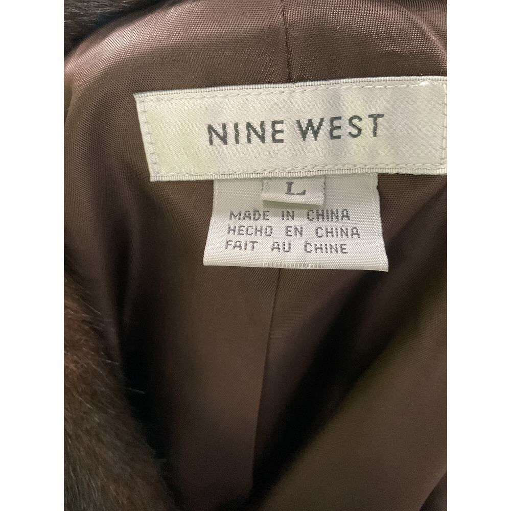 Nine West Womens Brown Basic Jacket Coatigan - image 3